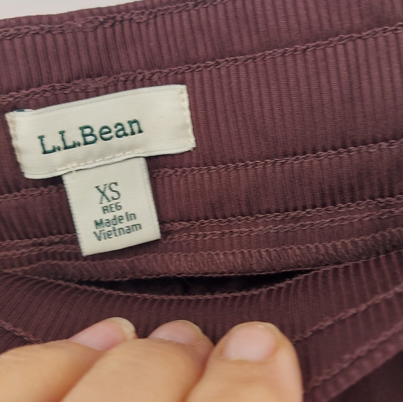 L.L. Bean  Vista Camp Pants, Straight-Leg Burgandy Size XS - Picture 4 of 10